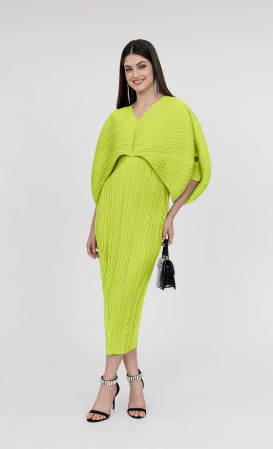 Miss Liberty Dress in Lime Green