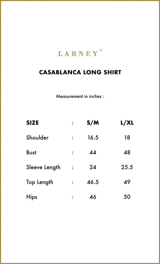 Casablanca Long Shirt in Cinnamon Brown