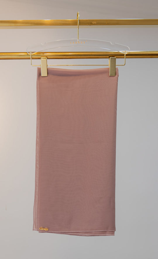 Dazzle Organza Bawal in Misty Rose