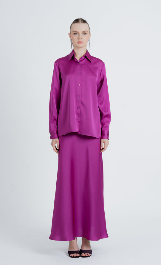 Elnara Shirt in Deep Orchid
