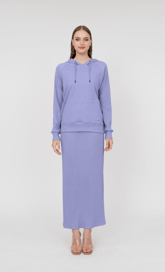 Ivana Hooded Top in Lilac