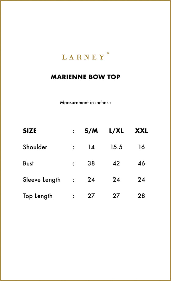 Marienne Bow Top in Champagne