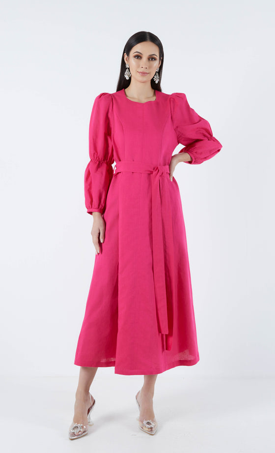 Sahara Dress in Fuchsia Pink