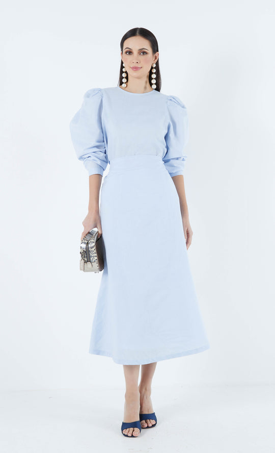Jardin Skirt in Cerulean Blue
