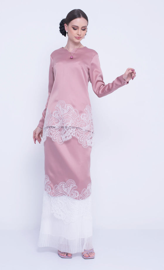 TQ Frontliners Kurung Lace in Mauve