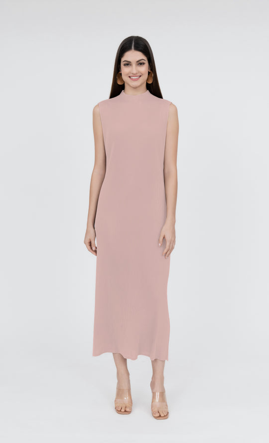 Miss Charm Dress in Blush Pink