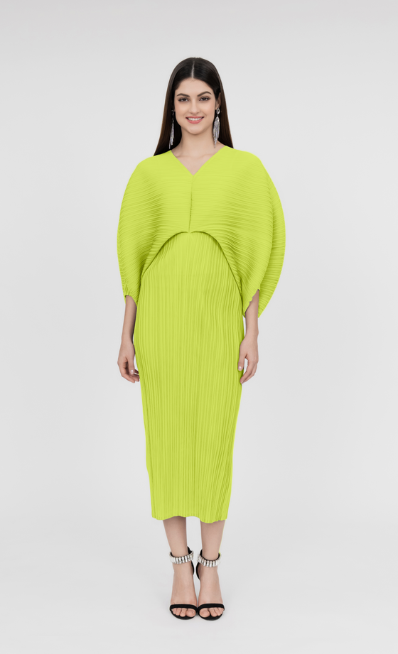 Miss Liberty Dress in Lime Green