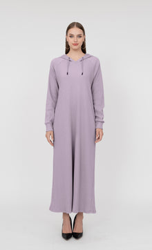  Ivana Hooded Dress in Pale Pink