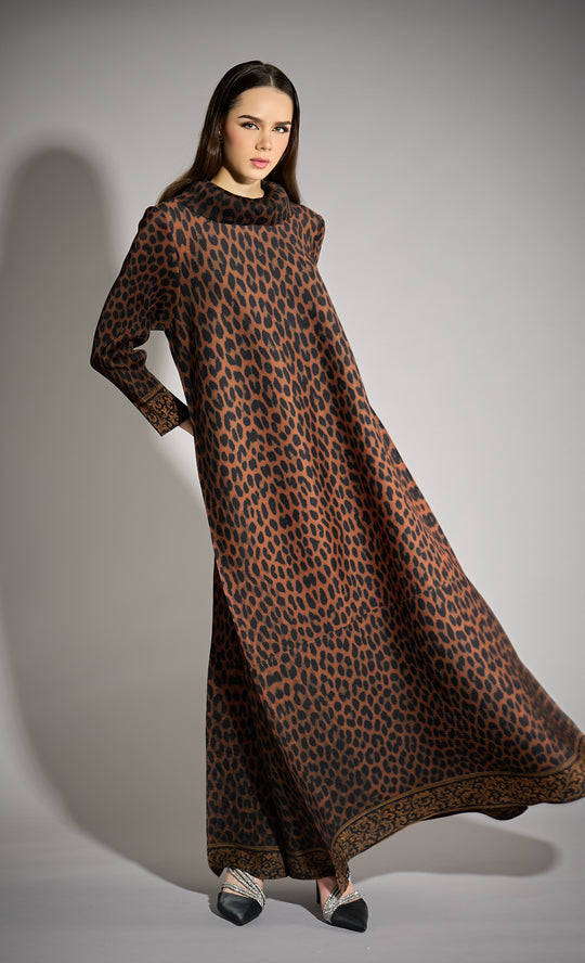 Miss Majestic Abaya in Savanna