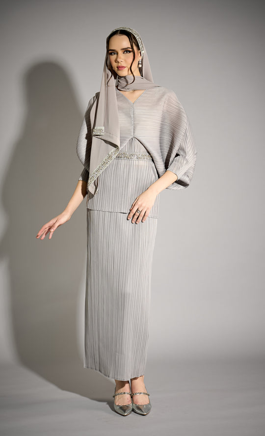 Miss Liberty Kurung 2.0 in Grey