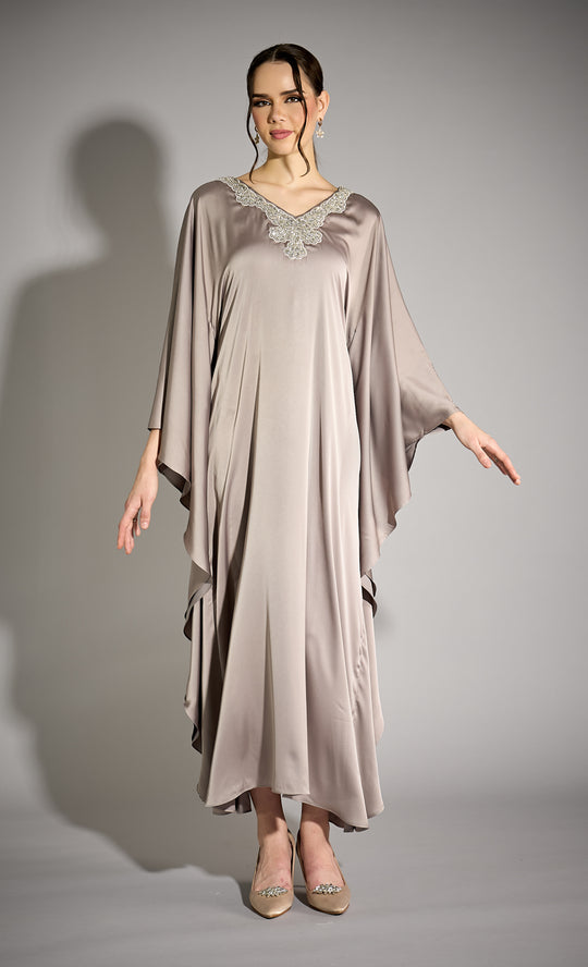 Breathe Caftan in Taupe