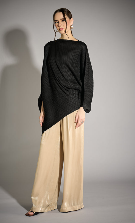 Miss Prestige Top in Jet Black