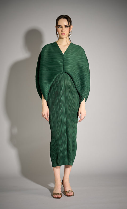 Miss Liberty Dress in Emerald Green