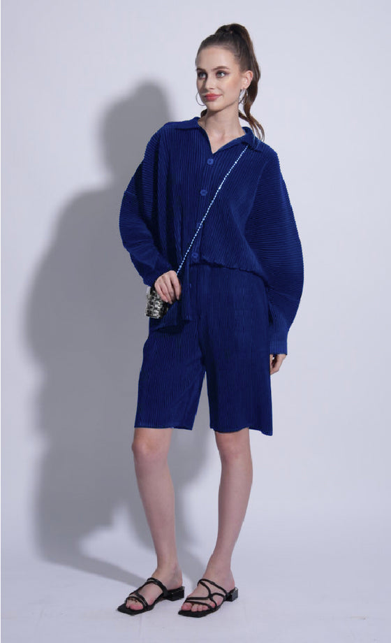 Miss Dandy Oversized Shirt  in Royal Blue