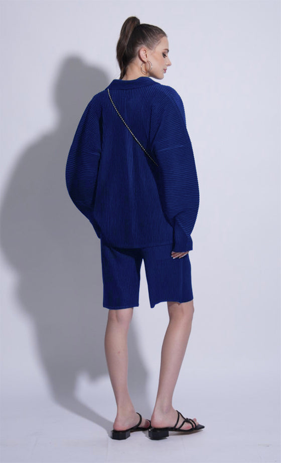 Miss Dandy Oversized Shirt  in Royal Blue