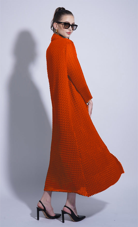 Miss Refined Cardigan in Striking Orange