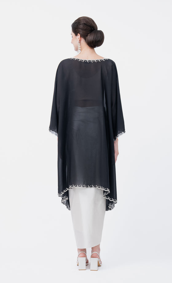 Renowned Embroidery Kurung in Black