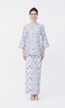  Magnolia Kurung Kedah in Orient Blue