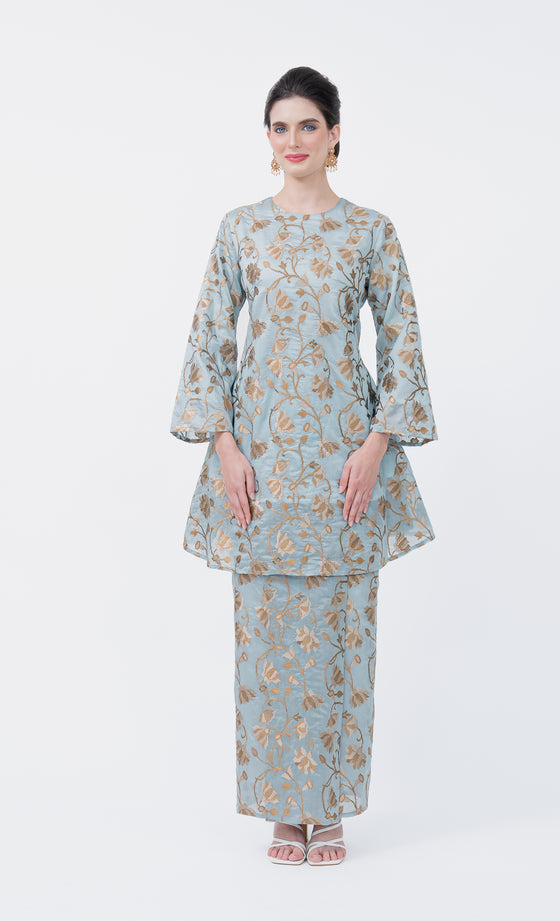 Lumina Kurung Riau in Steel Blue