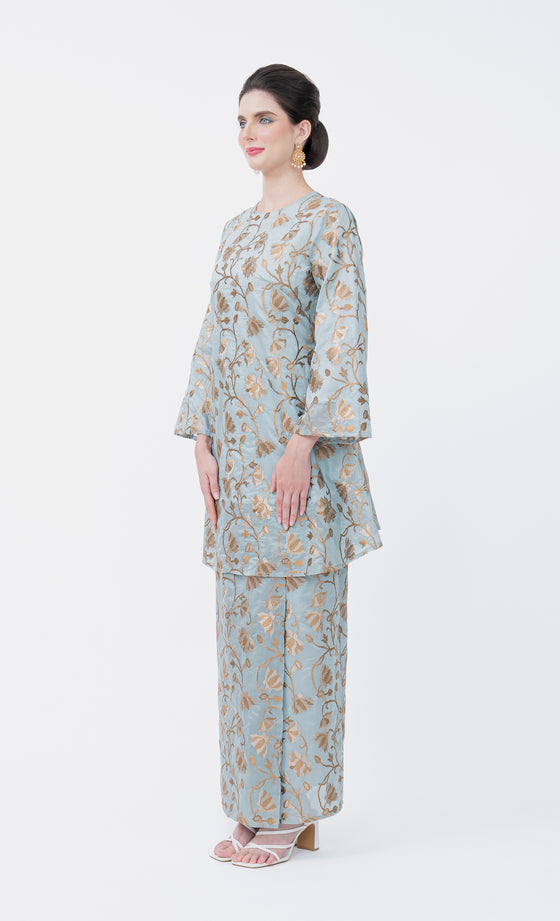 Lumina Kurung Riau in Steel Blue