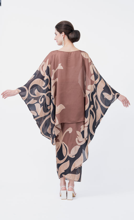 Eden Kurung in Sienna Brown