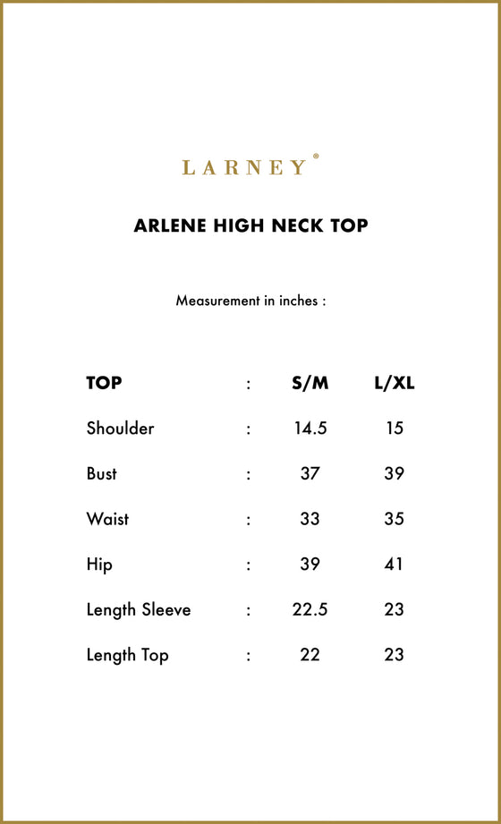 Arlene High Neck Top in Hazelnut