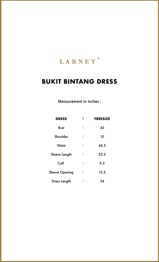 Bukit Bintang Dress in Starry Blue