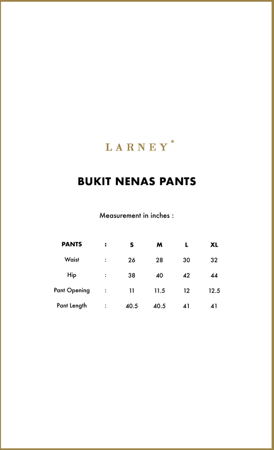 Bukit Nenas Pants in Steel Grey