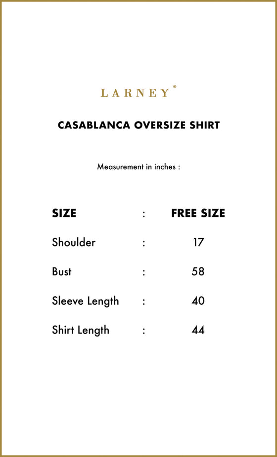 Casablanca Oversized Shirt in Champagne