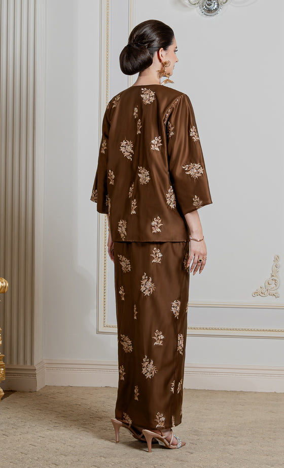 Eternal Kurung Kedah in Coca Mocha