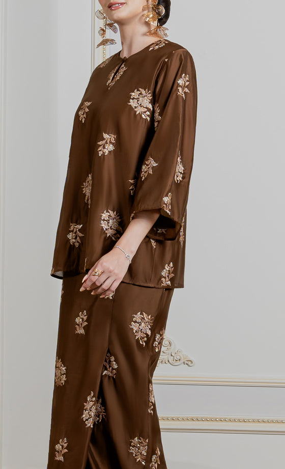 Eternal Kurung Kedah in Coca Mocha