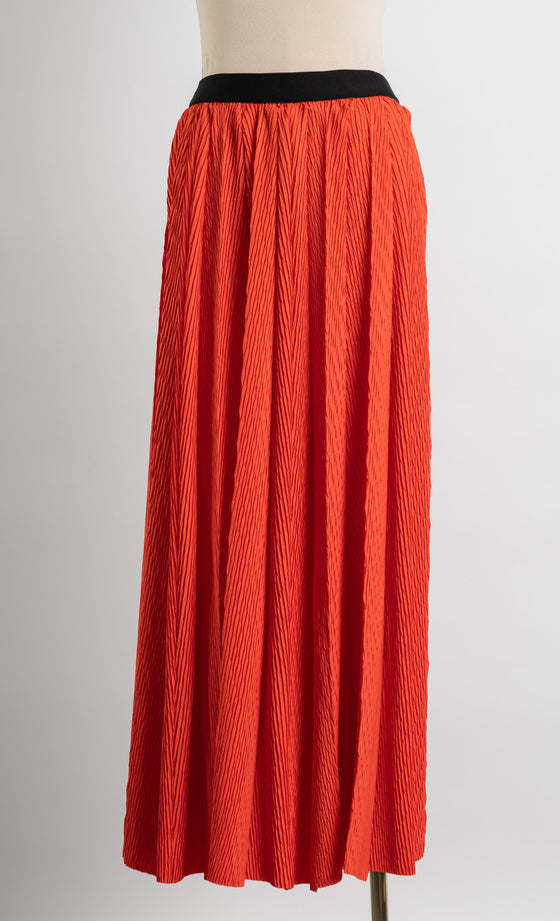 Miss Plush Skirt in Hot Orange
