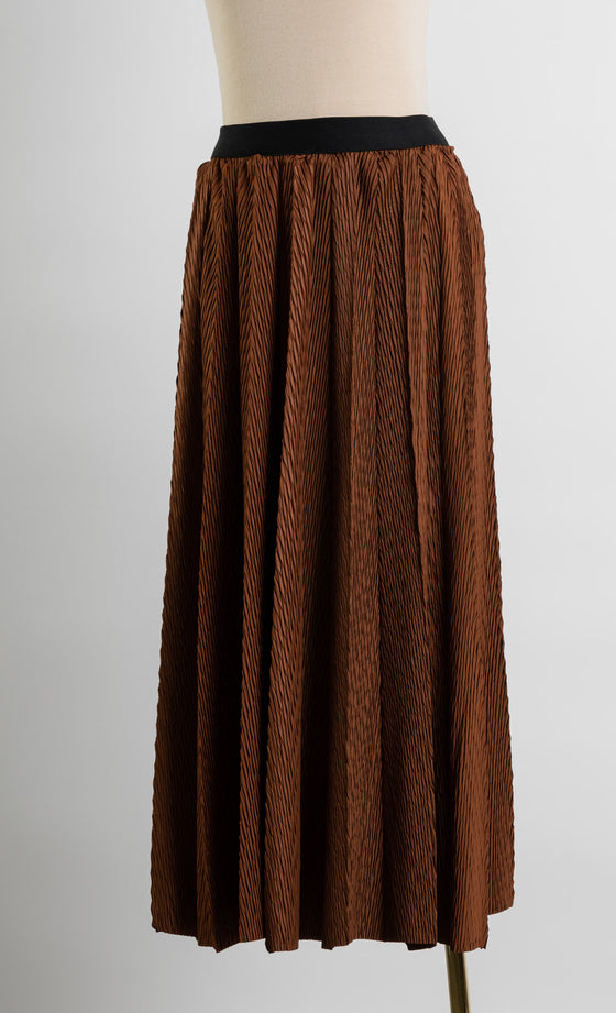 Miss Plush Skirt in Caramel Brown