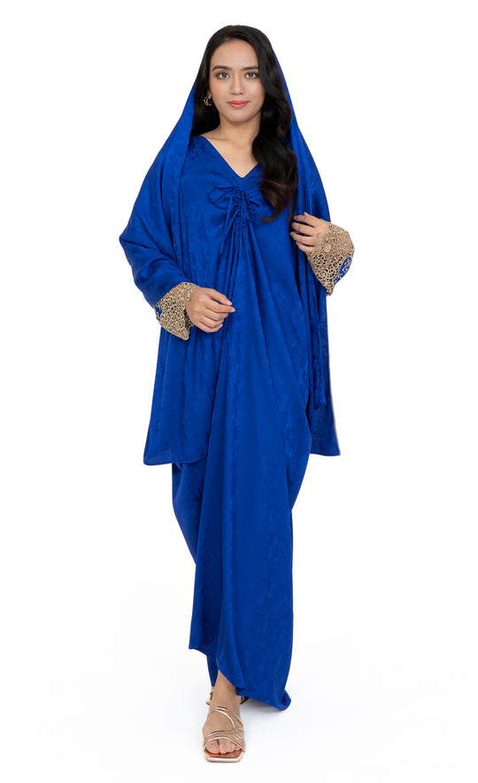 Divina Caftan in Imperial Blue