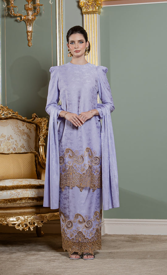 Divina Kurung in Orchid Lilac