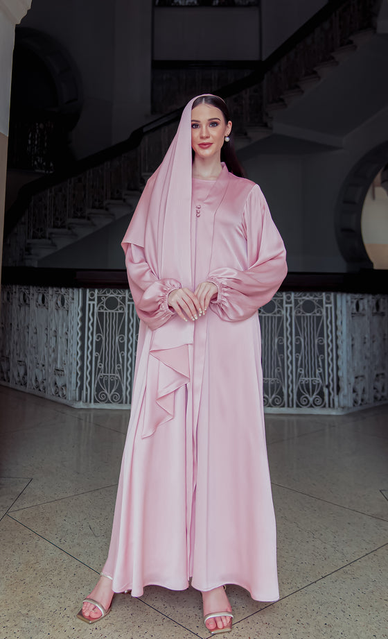 Lady Rania Abaya in Mauve Pink