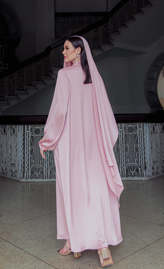 Lady Rania Abaya in Mauve Pink