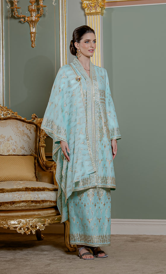 Serena Kebaya in Mint Blue