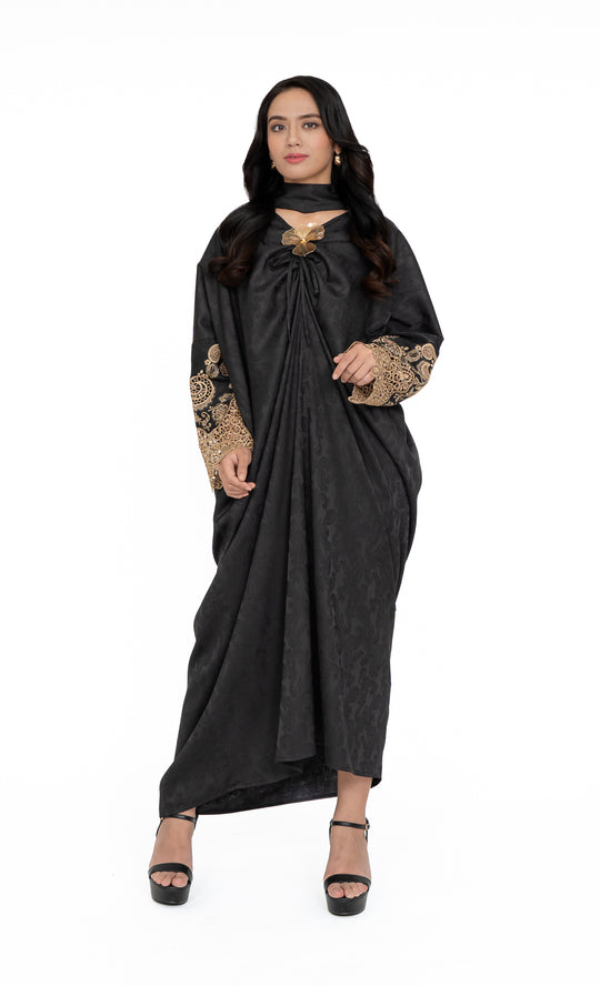 Divina Caftan in Black Iris