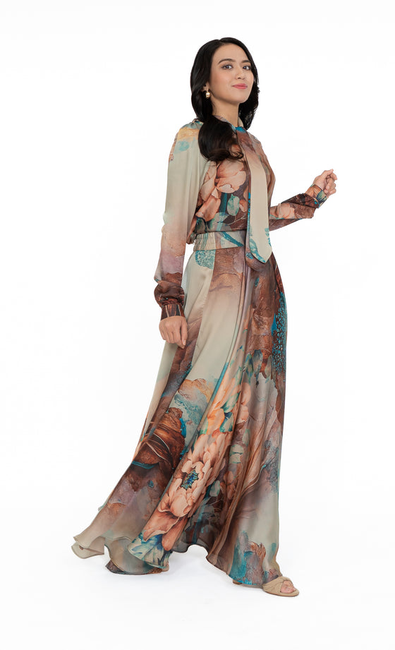 Elina Skirt in Pale Olive Green