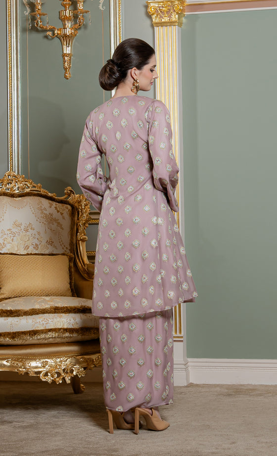 Gracia Kurung Riau in Dusty Pink