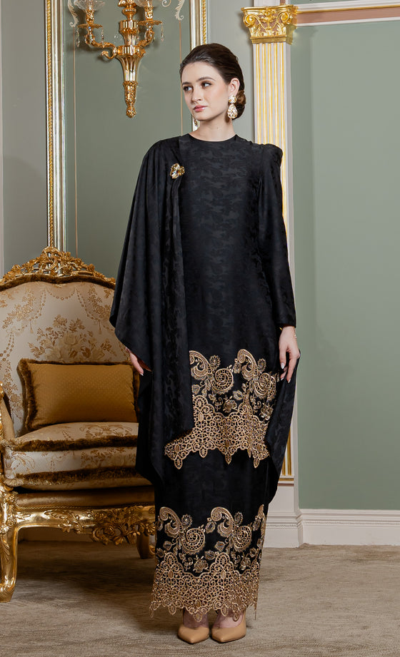 Divina Kurung in Black Iris