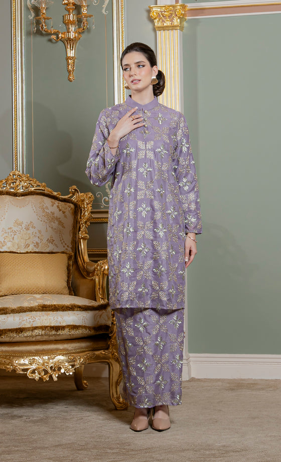 Raffiné Kurung Riau in Lilac Heather