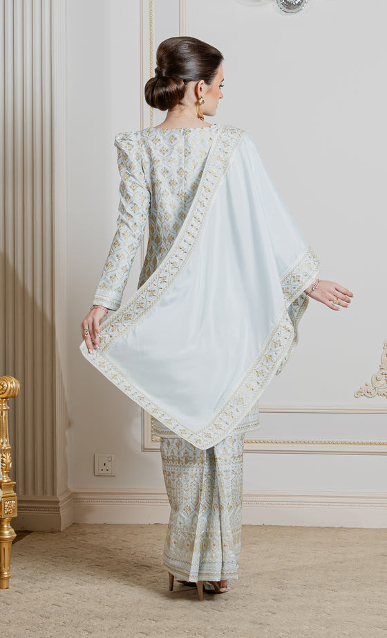 Sublime Kurung in Misty Blue