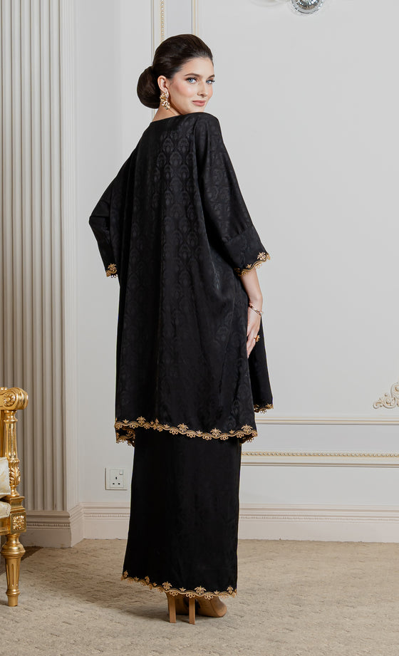 Miss Innate Kurung in Black Iris