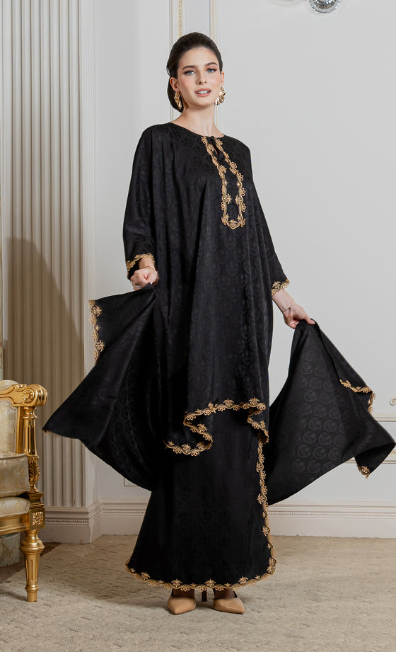 Miss Innate Kurung in Black Iris