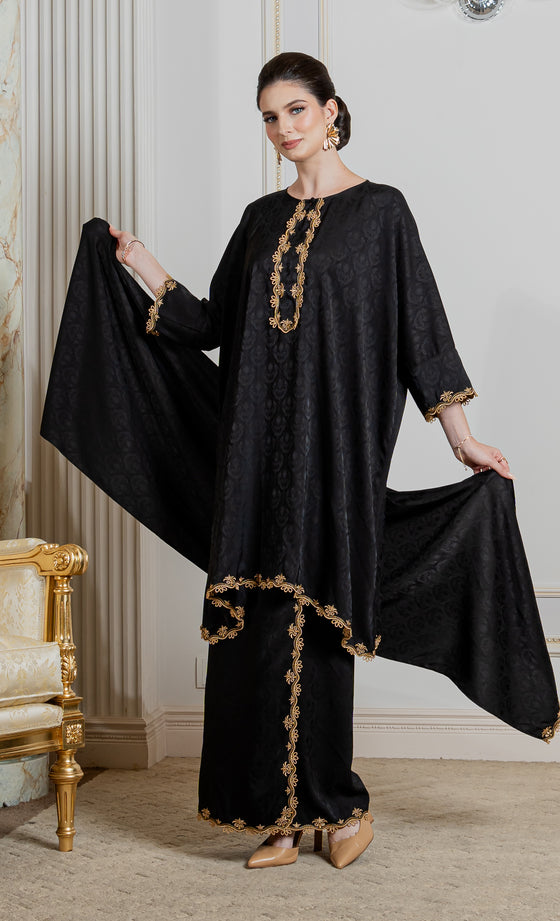 Miss Innate Kurung in Black Iris