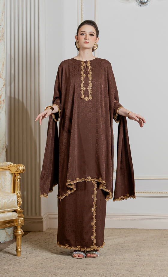 Miss Innate Kurung in Sienna Brown