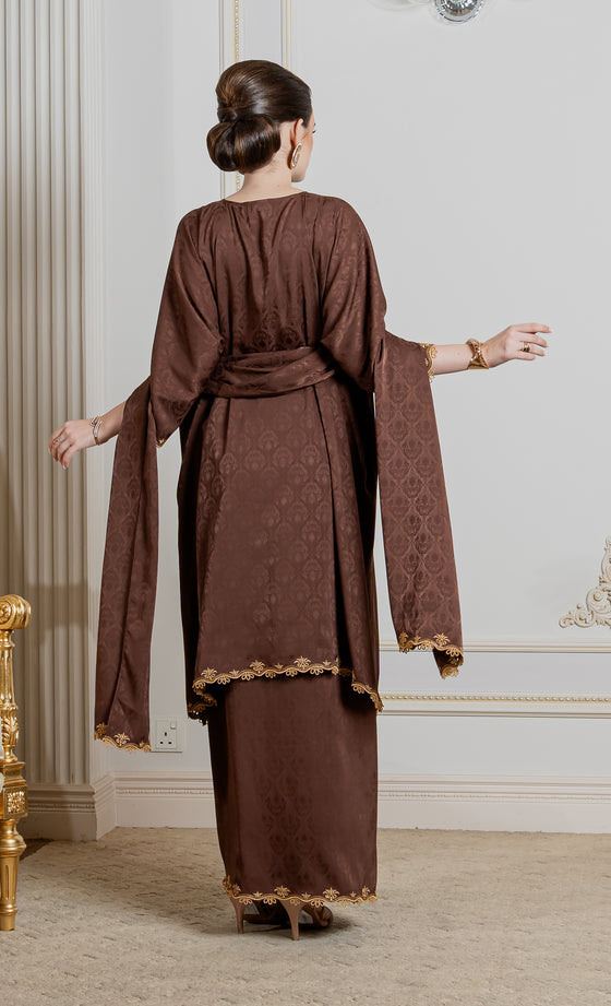 Miss Innate Kurung in Sienna Brown