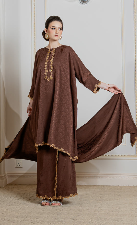 Miss Innate Kurung in Sienna Brown